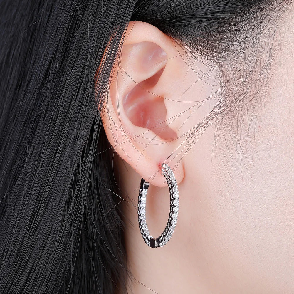 Kute Reverse Icy Hoops