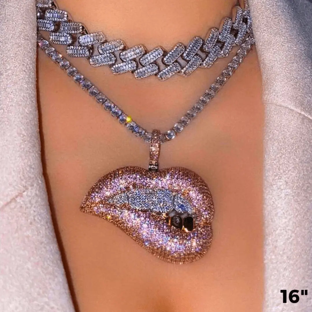 Baddie Lips Pendant