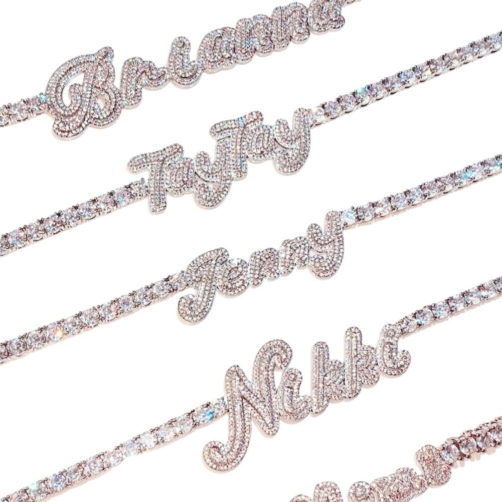 Custom Name Tennis Necklace