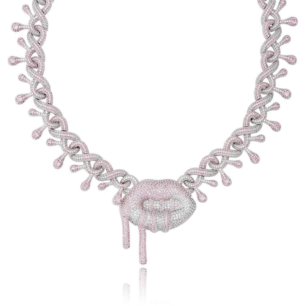 Lips Drop Necklace - Jewelry - BBYKUTE