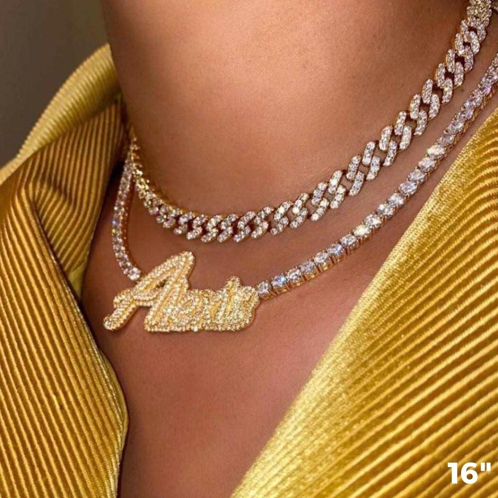 Custom Name Tennis Necklace