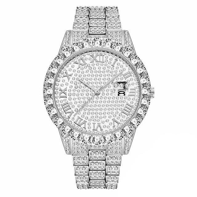 Classic Iced Dial Watch - Watches - BBYKUTE